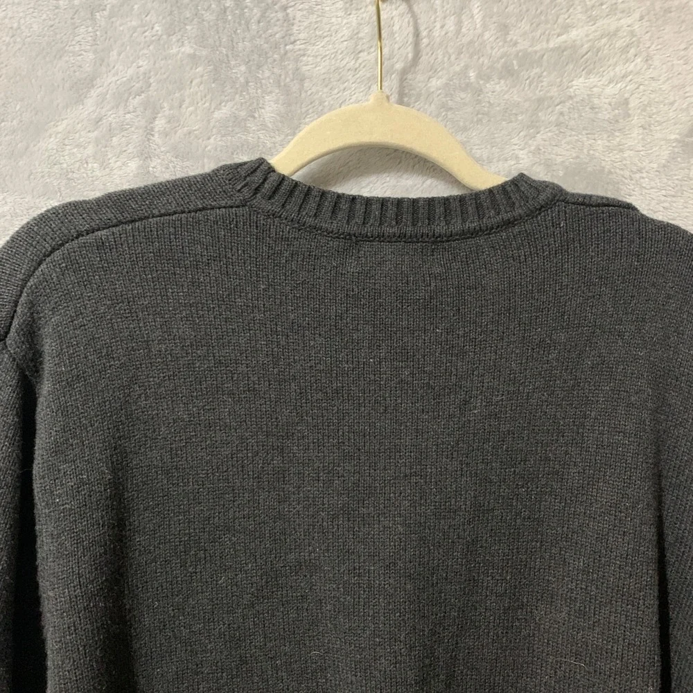 Dockers Mens Argyle Sweater Dark Gray Tan Brown Long Sleeve Crew Neck‎ XXL
